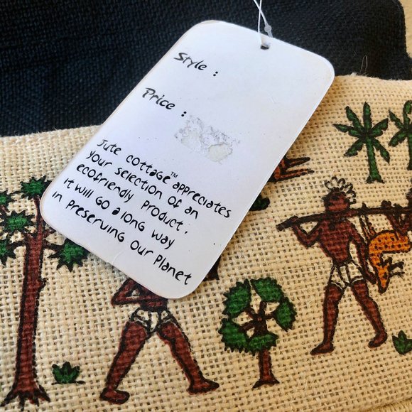 Jute Cottage Shoulder Handbag Eco-Friendly NEW - Picture 13 of 15